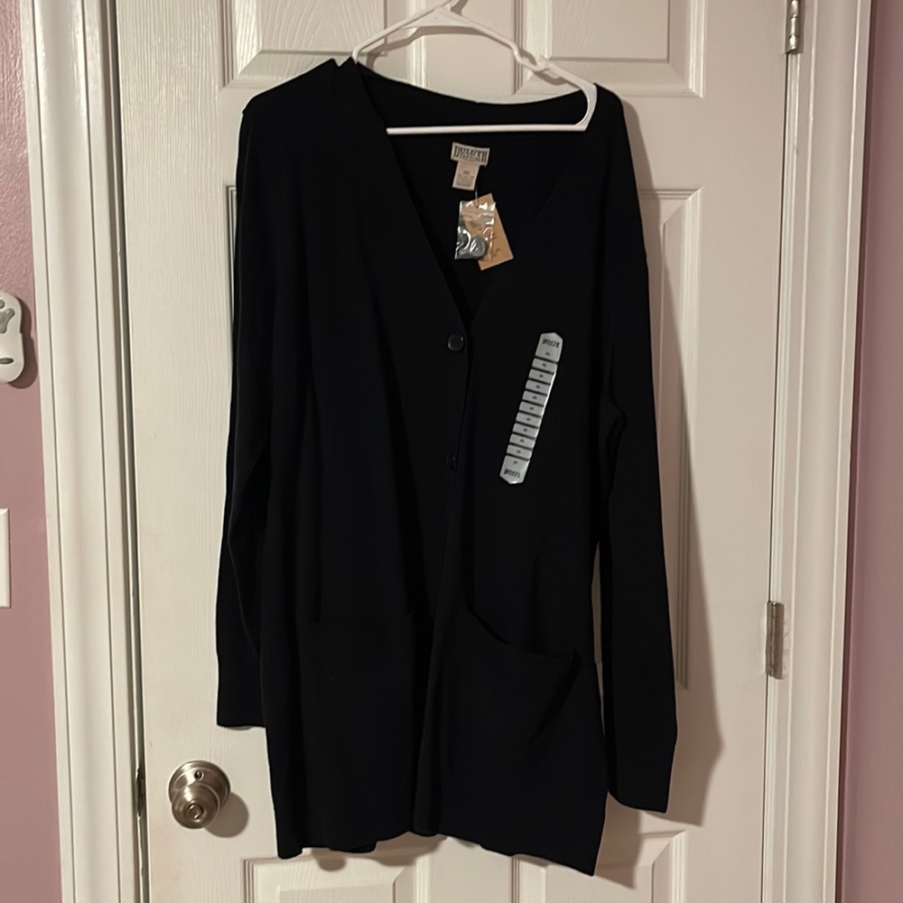 Black Button Up Cardigan